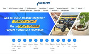 Il sito online di Netafim