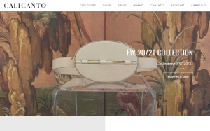 Il sito online di Calicanto Luxury Bags