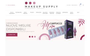 Il sito online di MakeUp Supply