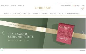 Il sito online di Chrissie Cosmetics