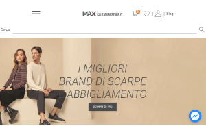Il sito online di Max Calzature