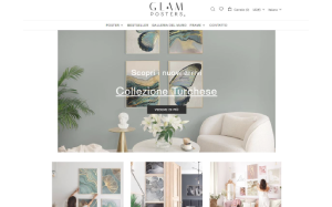 Il sito online di Glam Posters