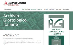 Il sito online di Archivio glottologico italiano