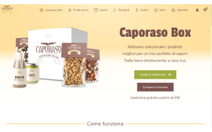 Il sito online di Caporaso