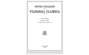 Il sito online di Studi italiani di filologia classica