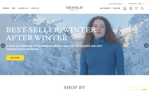 Il sito online di Devold