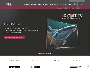 Il sito online di LG