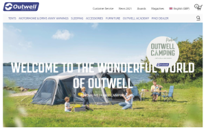 Il sito online di Outwell