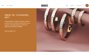 Il sito online di Aurate newyork