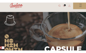 Il sito online di Caffe Barbera