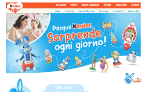 Il sito online di Kinder GranSorpresa