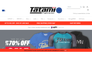 Il sito online di Tatami Fightwear