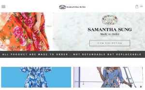 Visita lo shopping online di Samantha Sung