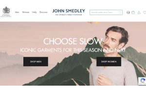 Il sito online di John Smedley