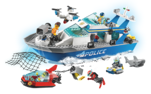 Visita lo shopping online di Motoscafo della Polizia Lego