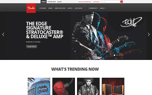Il sito online di Fender