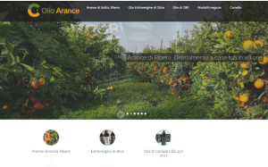 Il sito online di Olio Arance