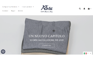 Il sito online di Rota pantaloni