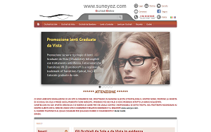 Il sito online di Occhiali Suneyez