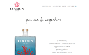 Il sito online di Cocoon Gin