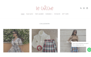 Il sito online di Le Chicche shop