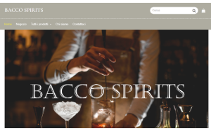 Il sito online di Bacco Spirits