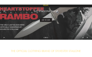 Il sito online di Sly Stallone Shop
