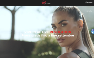 Il sito online di Virgin Active Revoluton