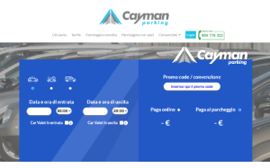 Il sito online di Cayman Parking