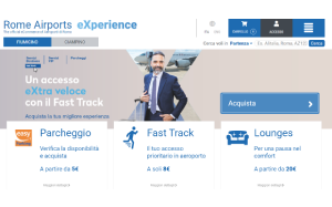 Il sito online di Rome Airports eXperience
