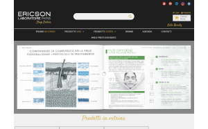 Il sito online di Ericson Laboratoire Paris