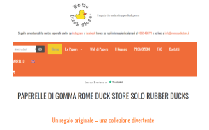 Il sito online di Rome Duck Store