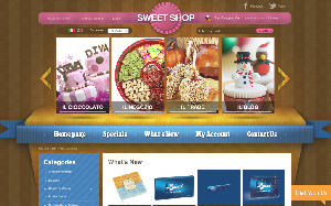 Il sito online di Sweet Shop