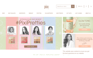 Il sito online di Pixi Beauty