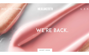 Il sito online di Mr Blanc Teeth