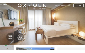 Il sito online di Oxygen hotel