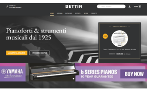Il sito online di Bettin Pianoforti