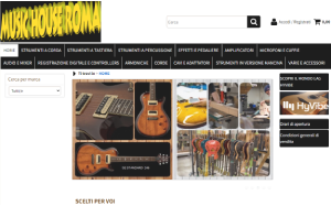 Il sito online di Music House Roma