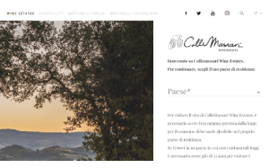 Il sito online di Colle Massari wines