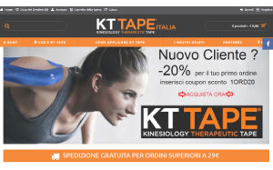 Il sito online di KT Tape Italia