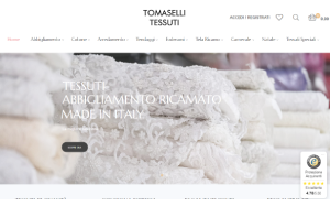 Il sito online di Tomaselli Tessuti