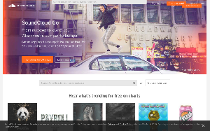 Il sito online di SoundCloud