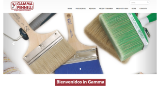 Il sito online di Gamma Pennelli