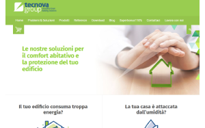 Il sito online di Tecnova Group