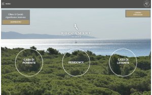Il sito online di Roccamare Resort