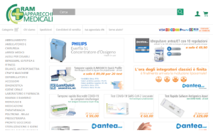 Il sito online di RAM Apparecchi Medicali