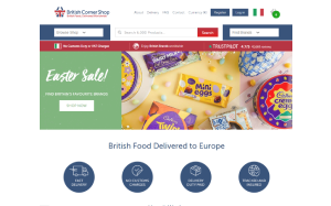 Il sito online di British Corner Shop