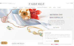 Il sito online di Faberge