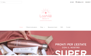 Il sito online di Lashile Beauty