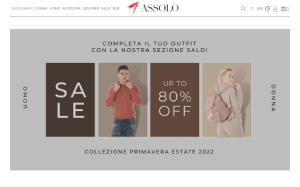 Visita lo shopping online di Assolo fashion